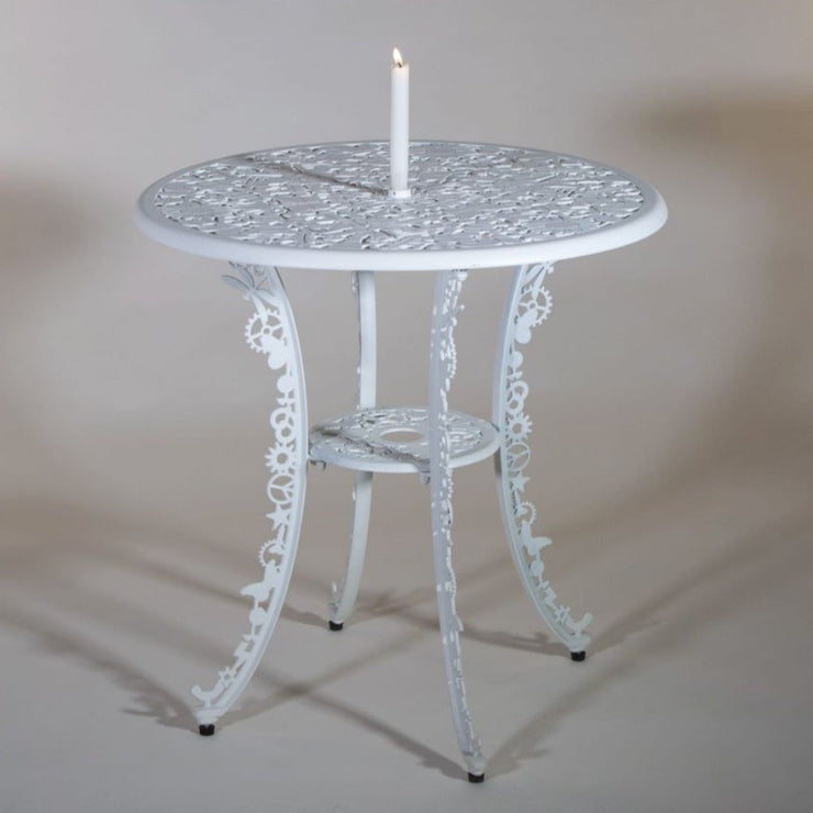 Industry Collection - Aluminium Round Table - Molecule Design-Online 