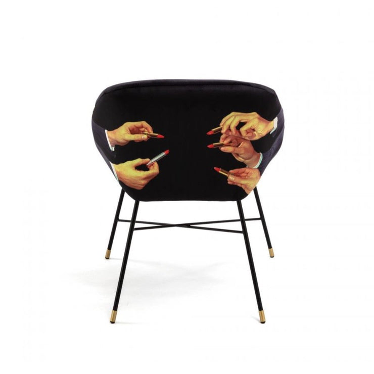Toiletpaper - Lipsticks Black Padded Chair - Molecule Design-Online 