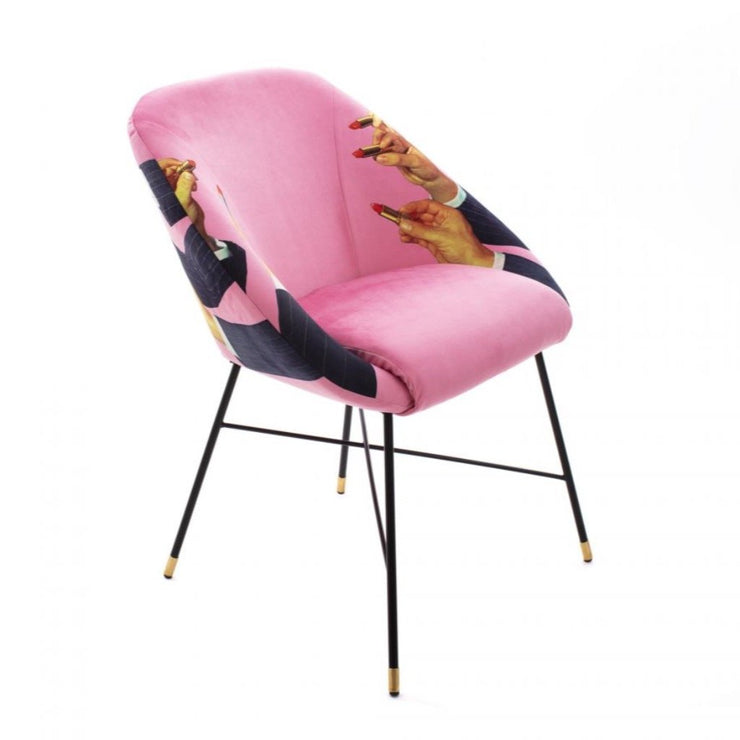 Toiletpaper - Lipsticks Pink Padded Chair - Molecule Design-Online 