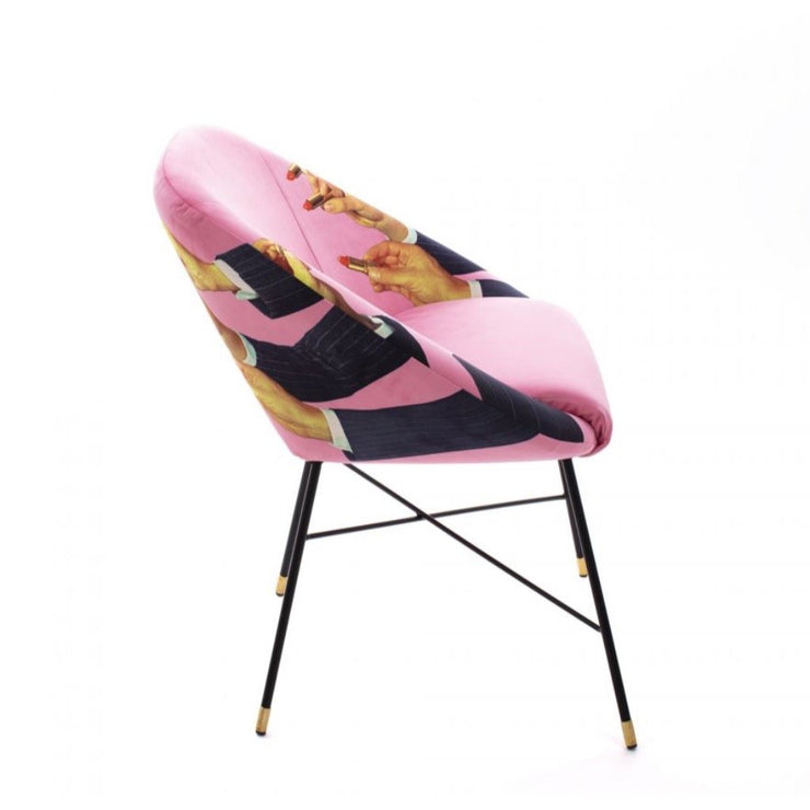 Toiletpaper - Lipsticks Pink Padded Chair - Molecule Design-Online 