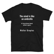 Umbrella - Short-Sleeve Unisex T-Shirt / Blk - Molecule Design-Online 
