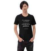 Faster Than - Short-Sleeve Unisex T-Shirt / Blk - Molecule Design-Online 