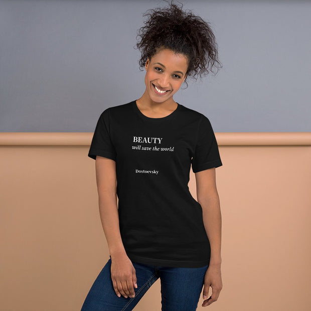 Beauty - Short-Sleeve Unisex T-Shirt / Blk - Molecule Design-Online 
