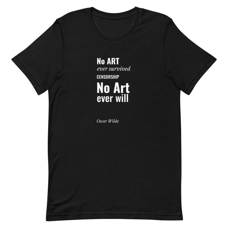 Censorship -Short-Sleeve Unisex T-Shirt / Blk - Molecule Design-Online 