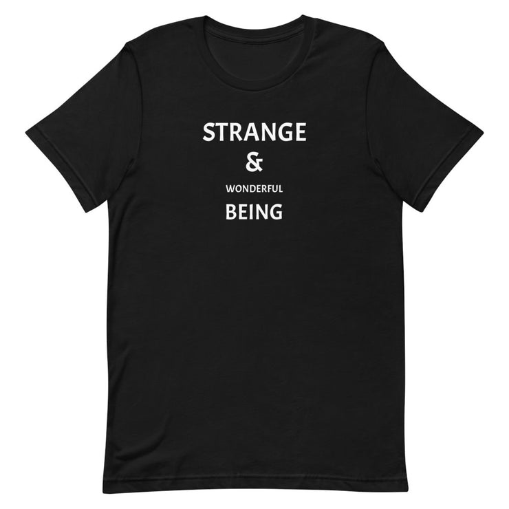 Strange & Wonderful Being - Short-Sleeve Unisex T-Shirt / Blk - Molecule Design-Online 