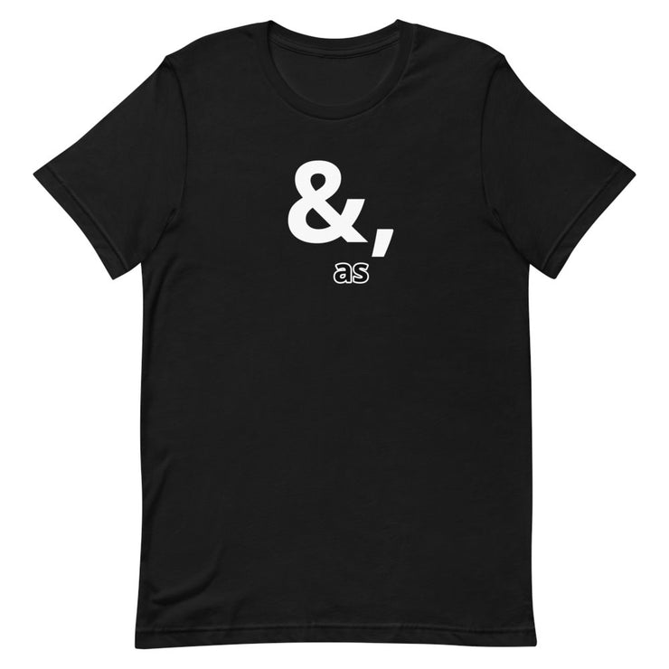 And, as - Short-Sleeve Unisex T-Shirt / Blk - Molecule Design-Online 