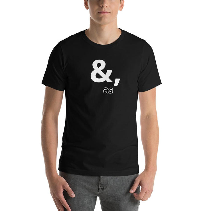 And, as - Short-Sleeve Unisex T-Shirt / Blk - Molecule Design-Online 