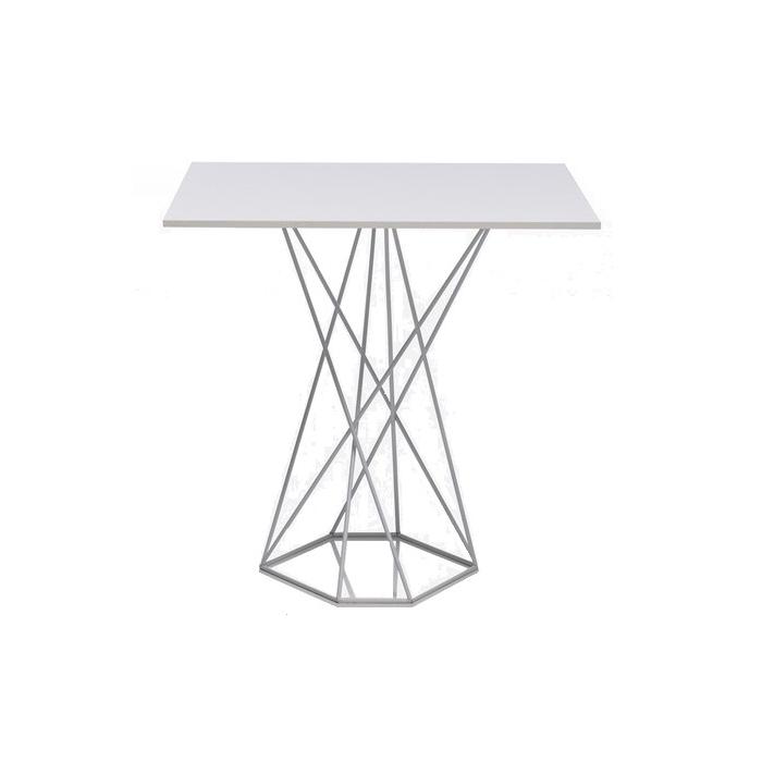 FAZ Square Table Stainless Steel Base 35.1/2" - Molecule Design-Online 