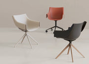 Manta Collection -  Swivel Caster Armchair - Molecule Design-Online 