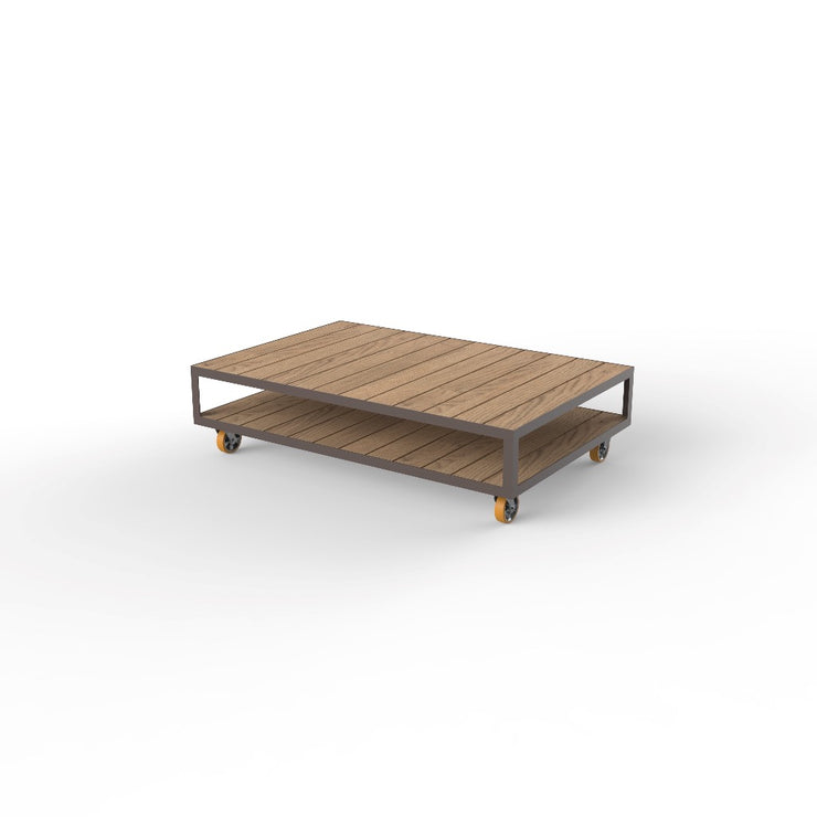 Vineyard Collection - Extra Large Coffee Table with Wheels - Molecule Design-Online 