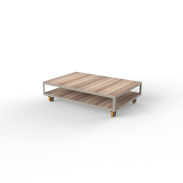Vineyard Collection - Extra Large Coffee Table with Wheels - Molecule Design-Online 