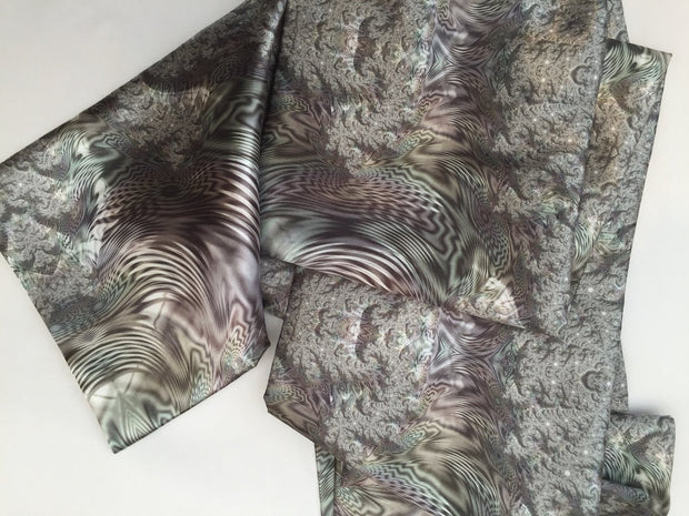 Men's Coat Scarves/Unisex - Satin Polyester - Molecule Design-Online 