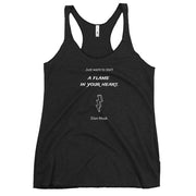 Flame - Women's Racerback Tank - Molecule Design-Online 
