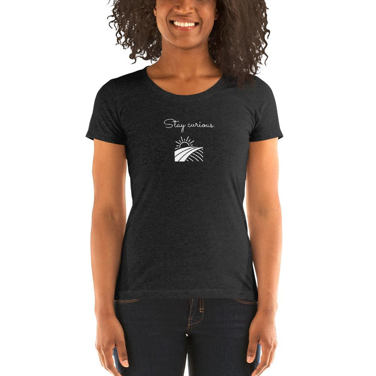 Stay Curious - Women's Short Sleeve T-shirt - Molecule Design-Online 