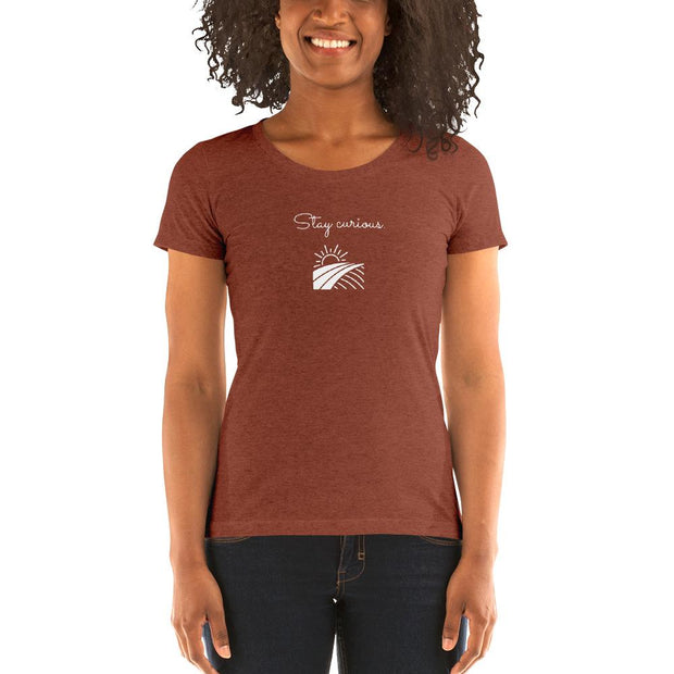 Stay Curious - Women's Short Sleeve T-shirt - Molecule Design-Online 