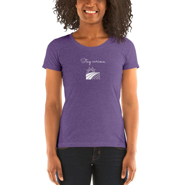 Stay Curious - Women's Short Sleeve T-shirt - Molecule Design-Online 